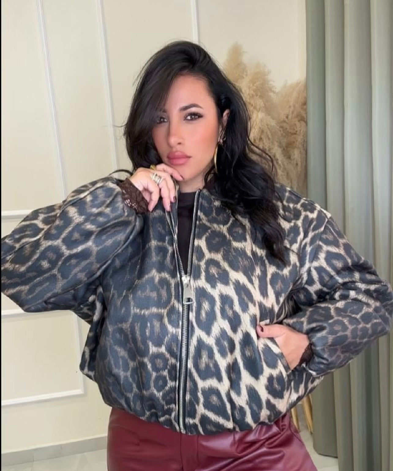 Bomber animalier mod.lumina