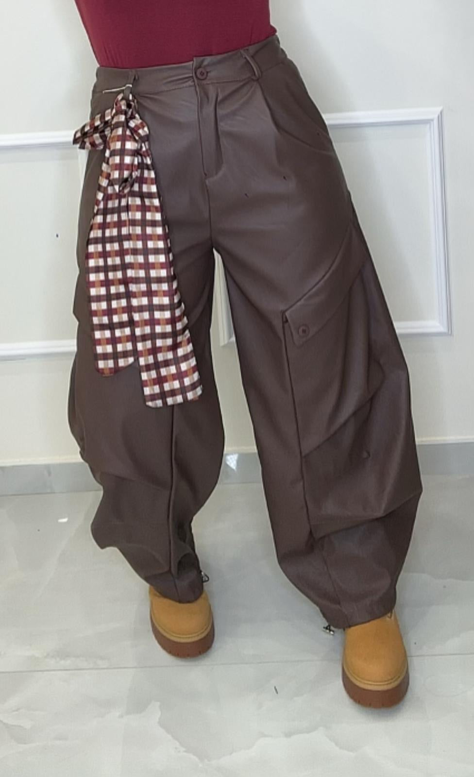 Pantalone ecopelle