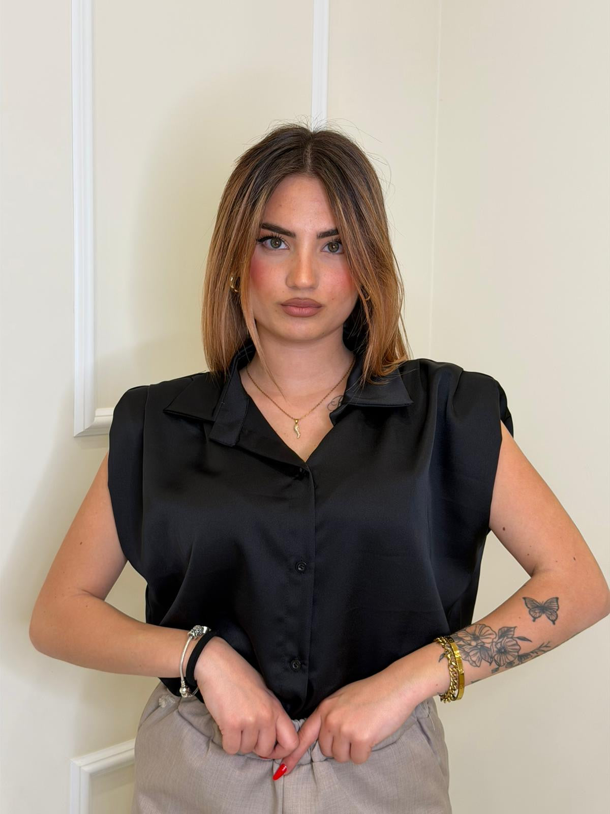 Camicia raso